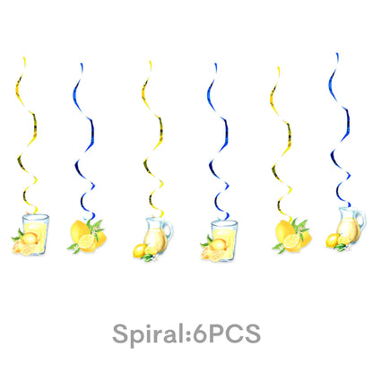 Gelbe Zitronen, Partyzubehör Pappgeschirr