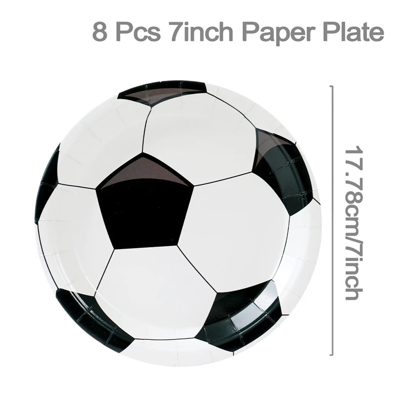 Fußball-Kuchen- & Cupcake-Topper Pappgeschirr