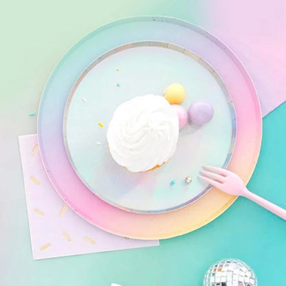 Regenbogen Pappgeschirr