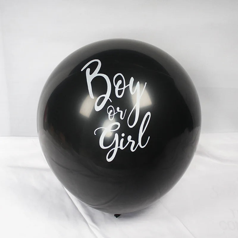36-Zoll schwarzer Gender-Reveal-Ballon