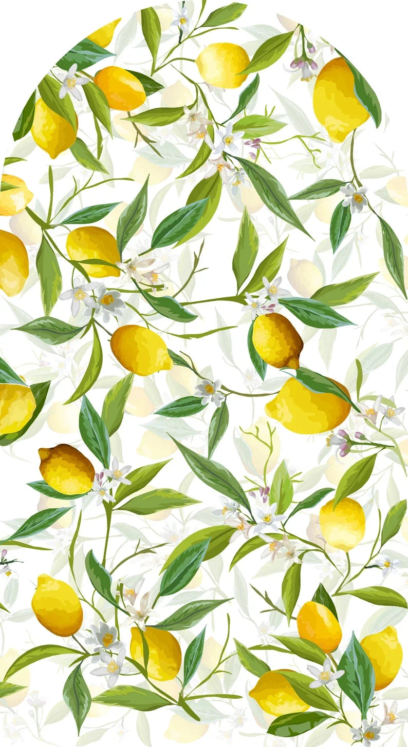 Gelbe Lemon Hintergrund Bezug