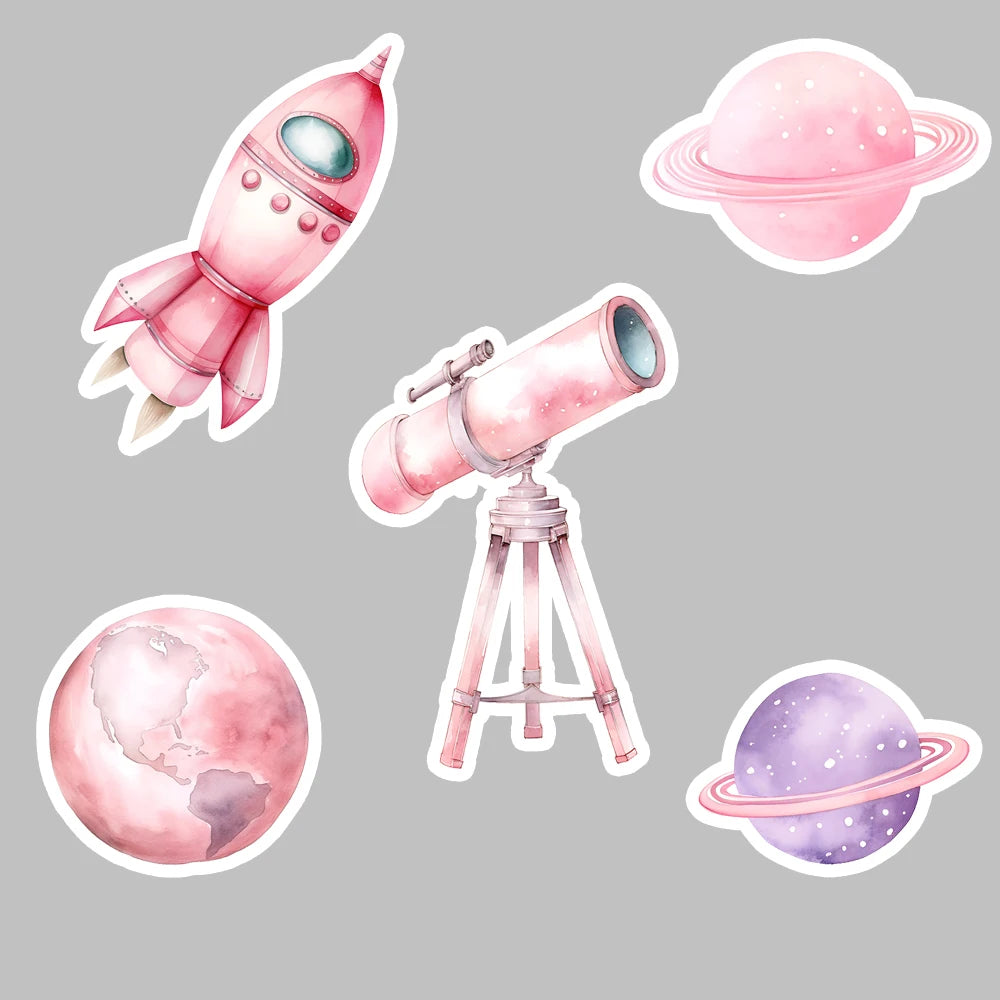 Rosa Astronaut Aufsteller