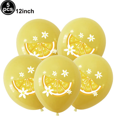 Gelbe Zitronen, Partyzubehör Pappgeschirr