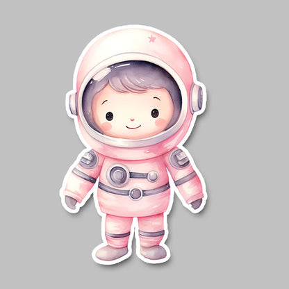 Rosa Astronaut Aufsteller