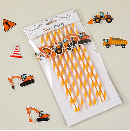 Baustellen Bagger Pappgeschirr