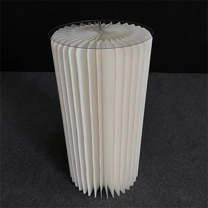 Faltbare Wabenpapier-Säule creme