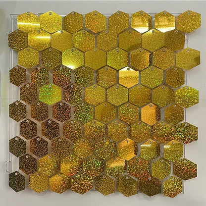 Schimmernde Pailletten-Wandpaneele 30 × 30 cm 12/16/18 Stück