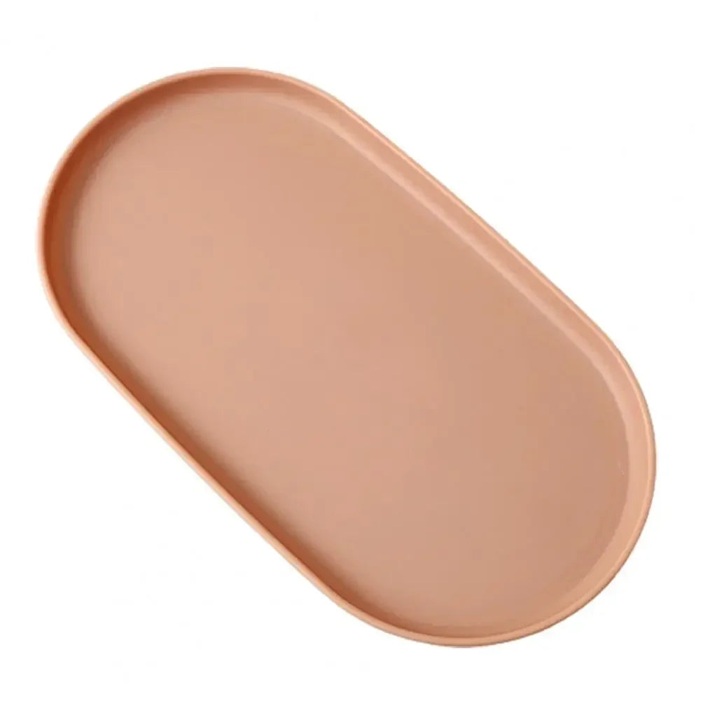 Desserttablett, stapelbares, ovales Serviertablett