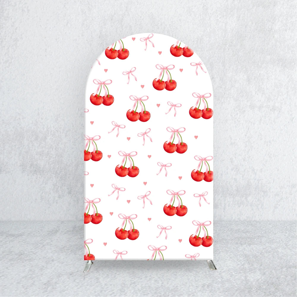 Cherry / Rote Streifen Hintergrund Bezug