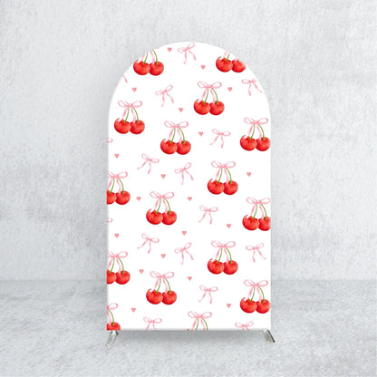 Cherry / Rote Streifen Hintergrund Bezug