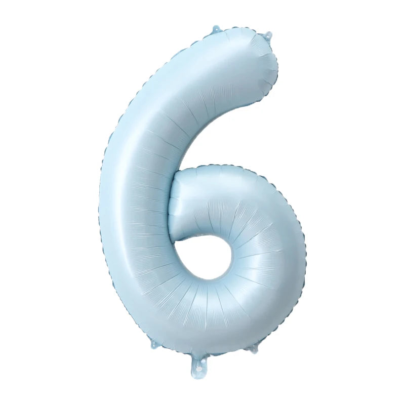 1m Folien Zahlen Blau