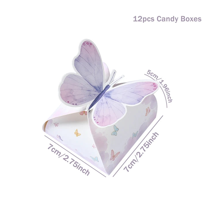Rosa Schmetterling-Geschenktüten