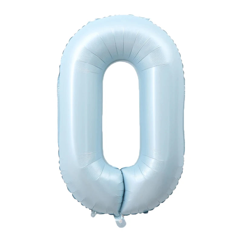 1m Folien Zahlen Blau