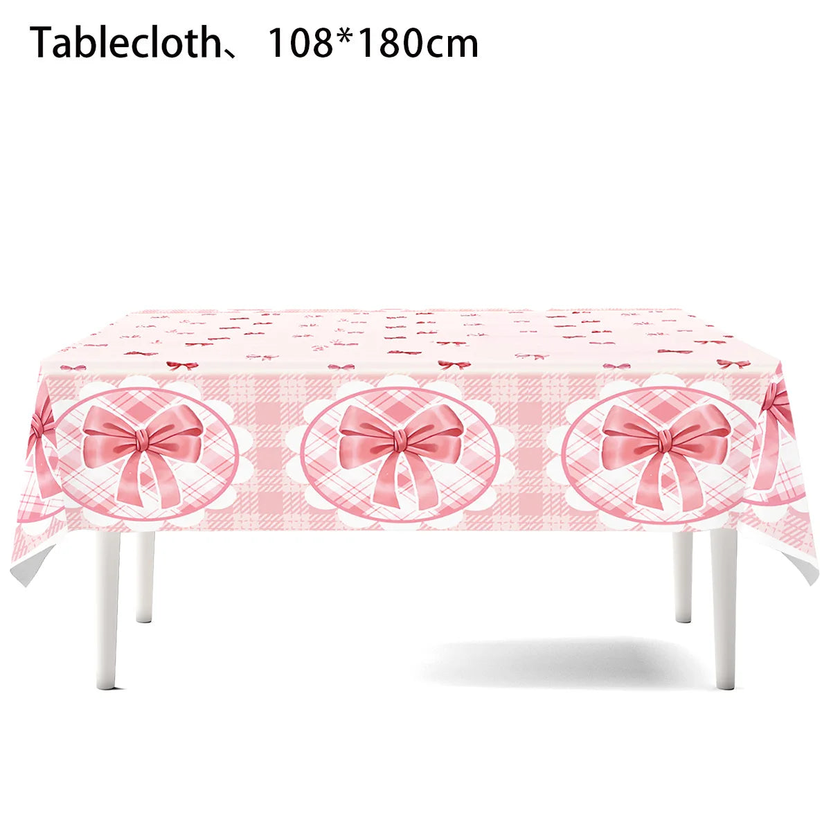 Rosa Schleife Geburtstag Pappgeschirr