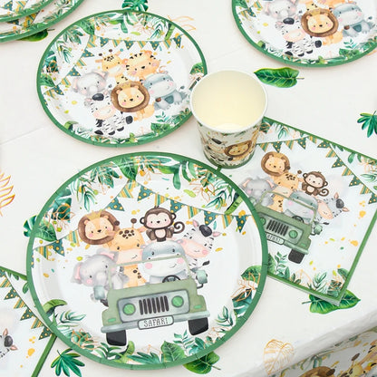 Jungle Safari Pappgeschirr