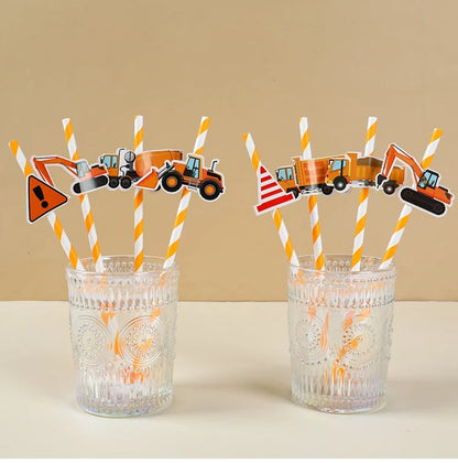 Baustellen Bagger Pappgeschirr