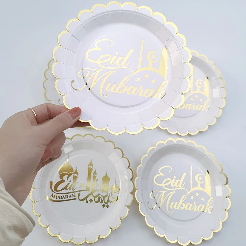 Eid mubarak Pappgeschirr