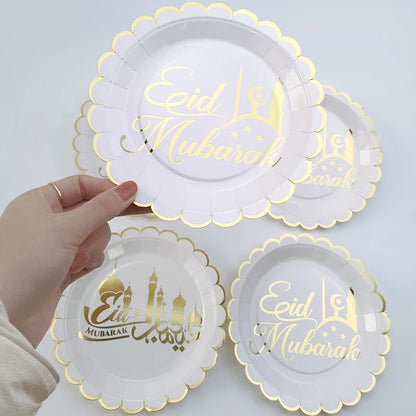 Eid mubarak Pappgeschirr