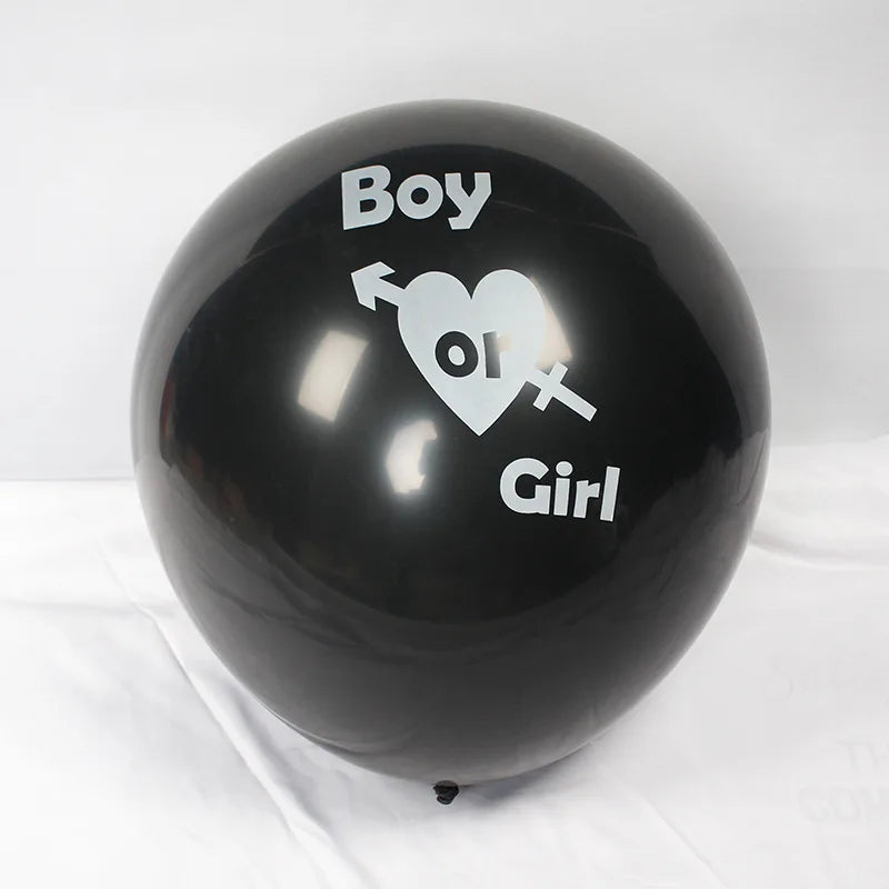 36-Zoll schwarzer Gender-Reveal-Ballon