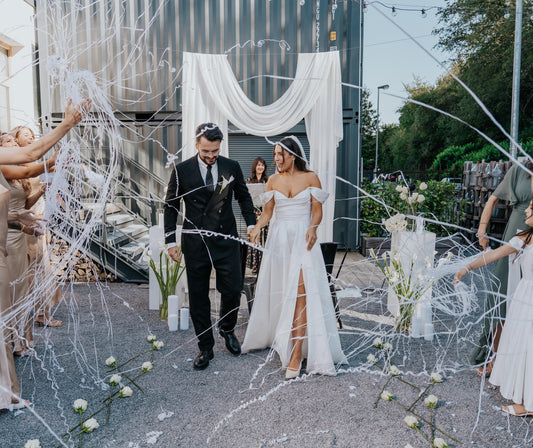 Handwurf-Luftschlangen / Feiern ohne aufräumen
