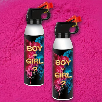 Set aus 2 Gender Reveal Kits – inkl. Rauchbomben & Konfetti