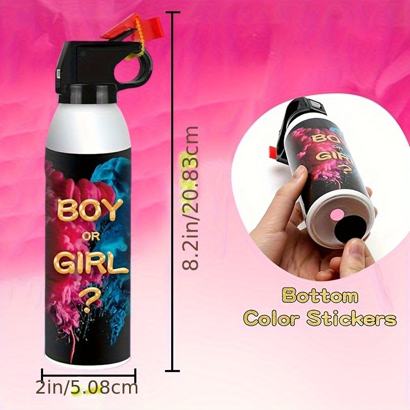 Set aus 2 Gender Reveal Kits – inkl. Rauchbomben & Konfetti